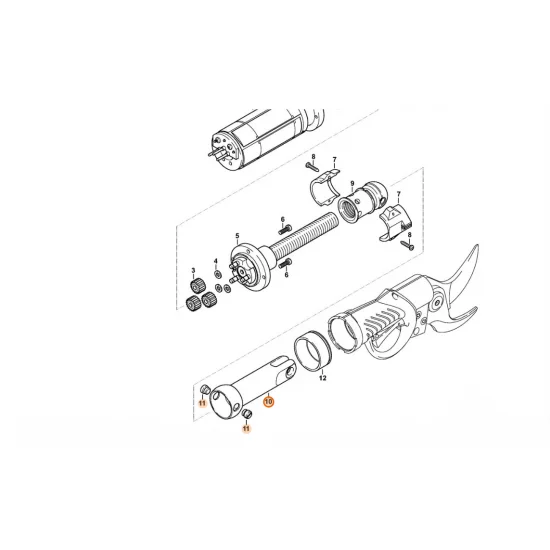 STIHL  Trzpień popychacza 4861 740 7300